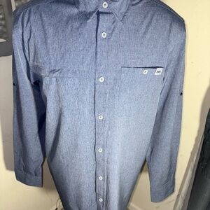Field & Stream Light Blue VENTED Casual Button Down Shirt(125)